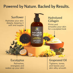 M3 Naturals Firming Oil being applied to legs for smoother skin