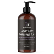 M3 Naturals Lavender Massage Oil bottle showing the product and label
