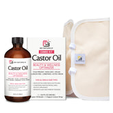M3 Naturals pure castor oil pack bottle ready for self-care rituals.