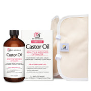 M3 Naturals pure castor oil pack bottle ready for self-care rituals.