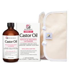 M3 Naturals pure castor oil pack bottle ready for self-care rituals.