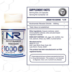 Close-up of MAAC10 NR capsules, 250 mg each, ideal for customizable dosing
