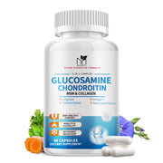MABEFY Glucosamine Chondroitin 1500mg bottle showing joint support blend