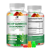 MABEFY hemp gummies 2-pack bottle front label promotes restful nights.