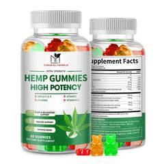MABEFY hemp gummies 2-pack bottle front label promotes restful nights.