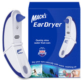Mack's Ear Dryer front view showing compact, travel-friendly design for after-swim drying.