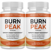 Macondo BurnPeak capsules bottle shows premium wellness formula.
