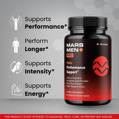 Macondo Mars Men Pro 3-pack back panel shows dosage for easy daily use.