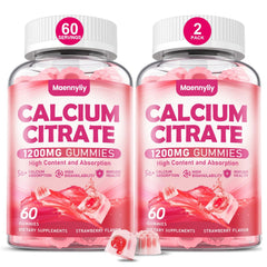 Maennyliy Calcium Citrate Gummies bottle front highlighting high bioavailability for daily support