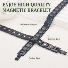 MagEnergy 8.5-inch adjustable bracelet, showing sizing links for a perfect custom fit