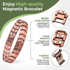 MagEnergy 9-inch adjustable bracelet ready for a comfortable, personalized fit.
