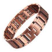 MagEnergy copper bracelet for men featuring three-row magnets, durable and stylish daily wear