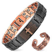MagEnergy men's copper magnetic bracelet – overall design for daily wear with double-row magnets