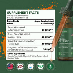 MagHealth blend ingredients wormwood walnut clove for digestive balance.
