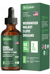 MagHealth Wormwood tincture bottle on countertop highlighting gut support blend.