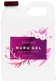 Magic Gel Nuru bottle-glide showcases ultra-smooth full-body motion for couples massage—slippery yet clean.