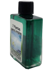 MAGICK SPACE 7 Cleansing Plants Oil candle-altar setup for focused rituals.
