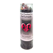 MAGICK SPACE Break Up palm wax candle in black, supports focused intentions and peaceful separation rituals.