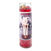 MAGICK SPACE Holy Death red candle for focused rituals and protection.