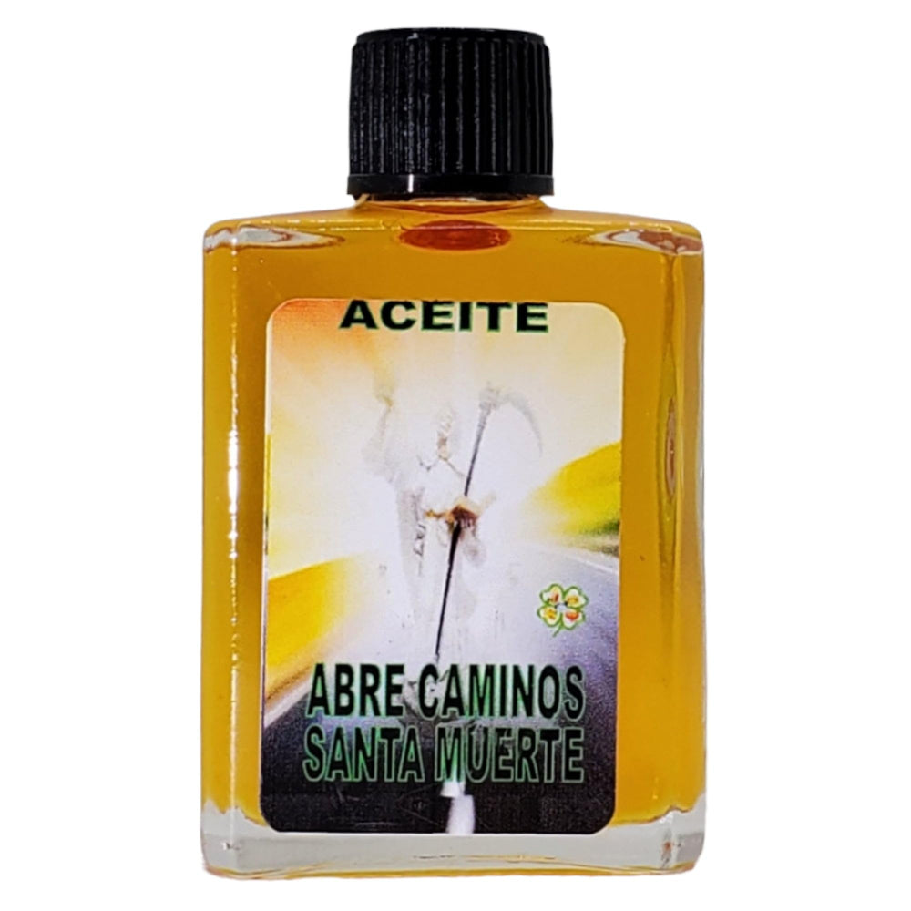 Magick Space Holy Death Road Opener oil bottle aids clear paths and new opportunities.