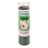 MAGICK SPACE Money-Palm Wax Candle on altar elevates focus and intention.