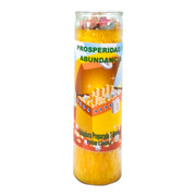 MAGICK SPACE Prosperity Candle yellow flame enhances focus during wealth rituals.