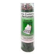 MAGICK SPACE Success in Business Palm Wax Candle Green glows to attract opportunities.