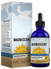 Magnascent Nascent Iodine bottle on a clean surface, daily energy support.