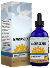 Magnascent Nascent Iodine bottle on a clean surface, daily energy support.