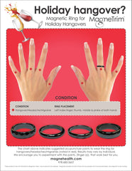 Model wearing MagneHealth unisex hematite ring during daily activities