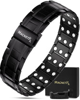 MagnetRX 3X strength bracelet in black for daily wear and targeted support