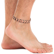 MagnetRX copper ankle bracelet with a brushed finish for everyday style and comfort.