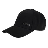 MagSølv magnetic cap front view shows a sleek black unisex design and breathable material.