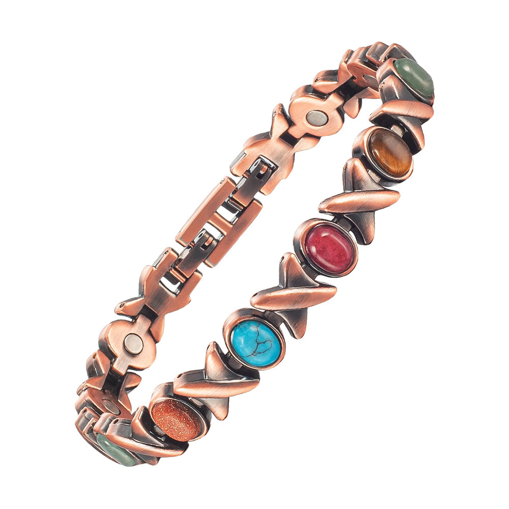 MagVIVACE copper anklet with metallic sheen for daily wear