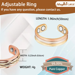 MagVIVACE adjustable open-band demonstrates a customizable fit for comfortable wear.
