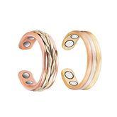 MagVIVACE copper ring closeup with durable lacquer finish for lasting color.