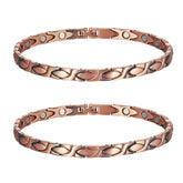 MagVIVACE pure copper anklet front view for timeless daily wear.