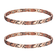 MagVIVACE pure copper anklet front view for timeless daily wear.