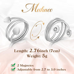Mahnco adjustable copper ring showing easy size adjustment