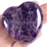 MAIBAOTA amethyst heart large stone for meditation and calm energy at home