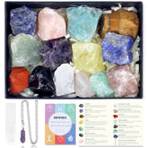 Maibaota crystals and stones set for meditation and energy work.