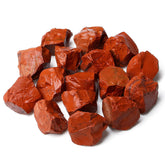 MAIBAOTA Red Jasper raw stone close-up highlighting natural texture for collection and tactile meditation.
