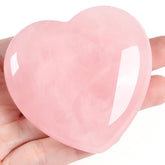 MAIBAOTA rose quartz heart 60mm shines softly, a romantic gift idea for her