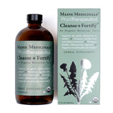 Maine Medicinals Cleanse Fortify bottle pour supports gentle toxin elimination and vitality