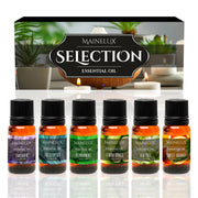 MAINELUX lavender essential oil bottle for diffuser use and relaxing ambience.