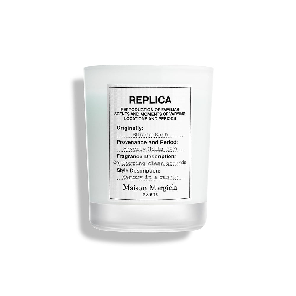 Maison Margiela Replica Bubble Bath Candle with foam bubbles for a spa-like mood