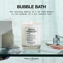 Maison Margiela Replica Bubble Bath Candle with white musk for soothing warmth
