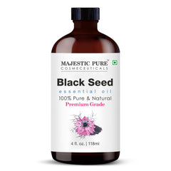 Close-up of Majestic Pure Black Seed Oil dropper for precise pours.