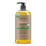 Majestic Pure Castor Oil 8oz bottle for pure hydration of hair and skin