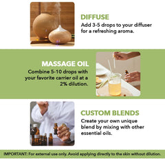 Difusor con Majestic Pure aceite de menta, aroma fresco y revitalizante para espacios.